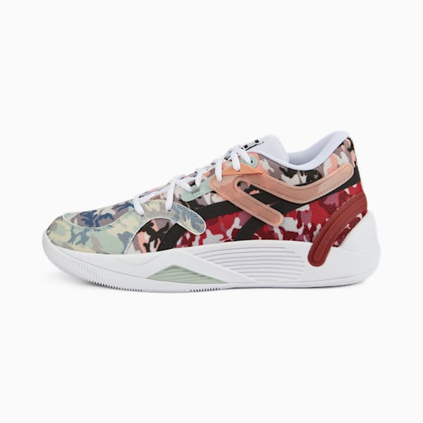 TRC Blaze Court Camo Basketball Shoes, Muted Clay-Jadeite, extralarge-IND