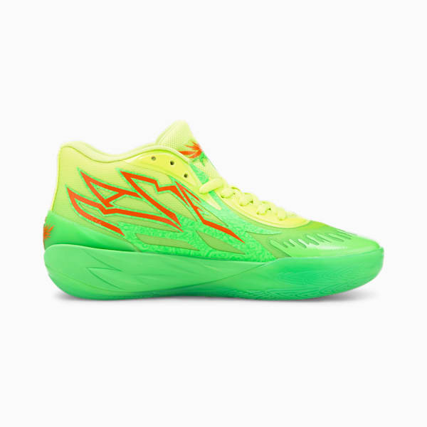 PUMA x NICKELODEON SLIME™ MB.02 Unisex Basketball Shoes, 802 C Fluro Green PES-Lime Squeeze, extralarge-IND