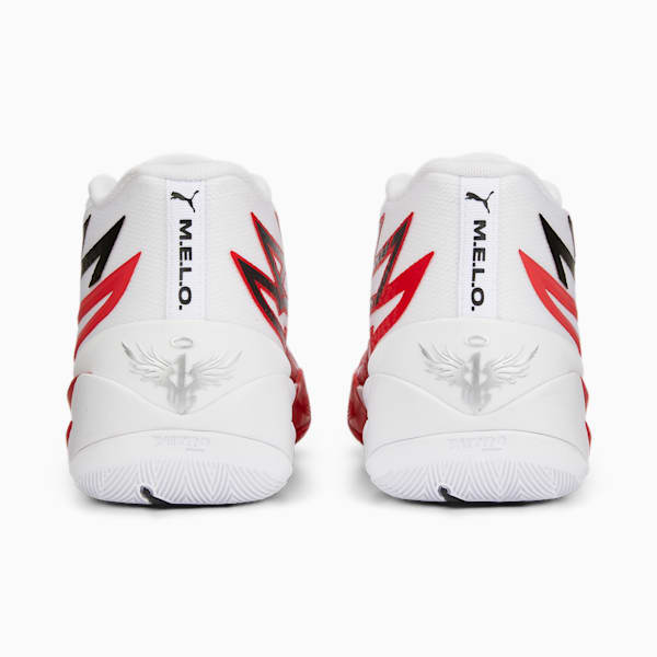 MB.02 Basketball Shoes, Puma White-High Risk Red, extralarge-IND