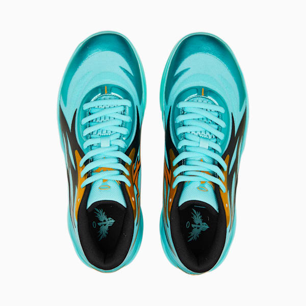 PUMA x LAMELO BALL MB.02 Honeycomb Basketball Shoes, Elektro Aqua, extralarge-IND