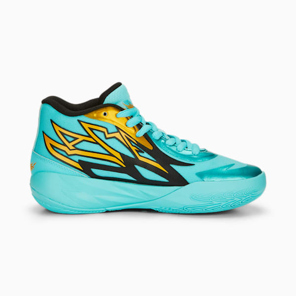 MB.02 Honeycomb Big Kids' Basketball Shoes, Elektro Aqua