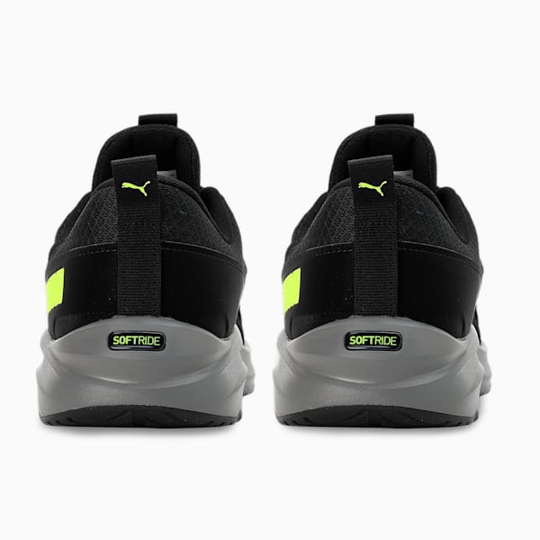 SOFTRIDE One4all Men's Walking Shoes, Puma Black-CASTLEROCK-Lime Squeeze, extralarge-IND