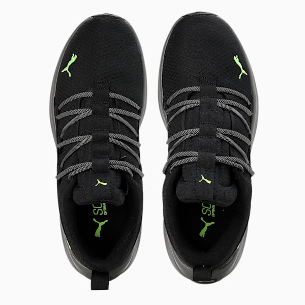 SOFTRIDE One4all Men's Walking Shoes, Puma Black-CASTLEROCK-Lime Squeeze, extralarge-IND