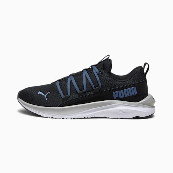 SOFTRIDE One4all Men's Walking Shoes, PUMA Black-Inky Blue-PUMA White-Concrete Gray, extralarge-IND
