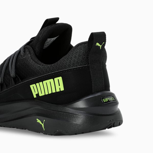 SOFTRIDE One4all Men's Walking Shoes, PUMA Black-Lime Pow-Cool Dark Gray, extralarge-IND