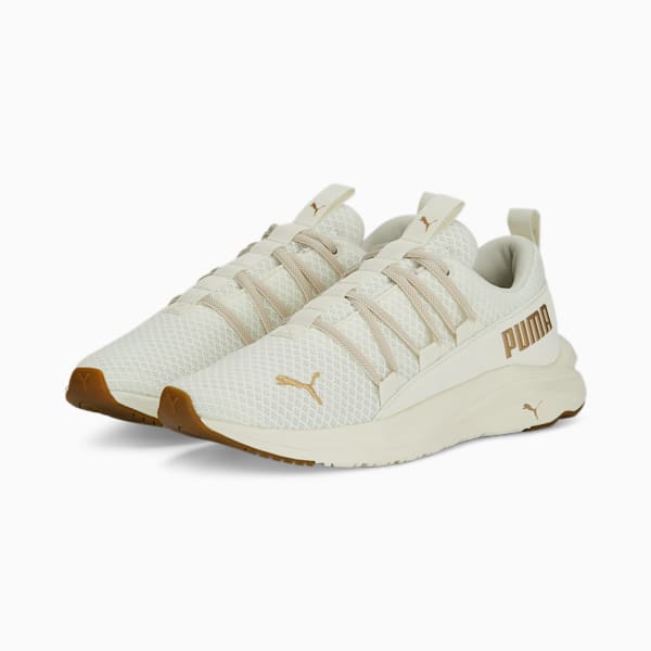 SOFTRIDE One4all Women's Walking Shoes, Warm White-PUMA Gold-Matte Puma Gold, extralarge-IND