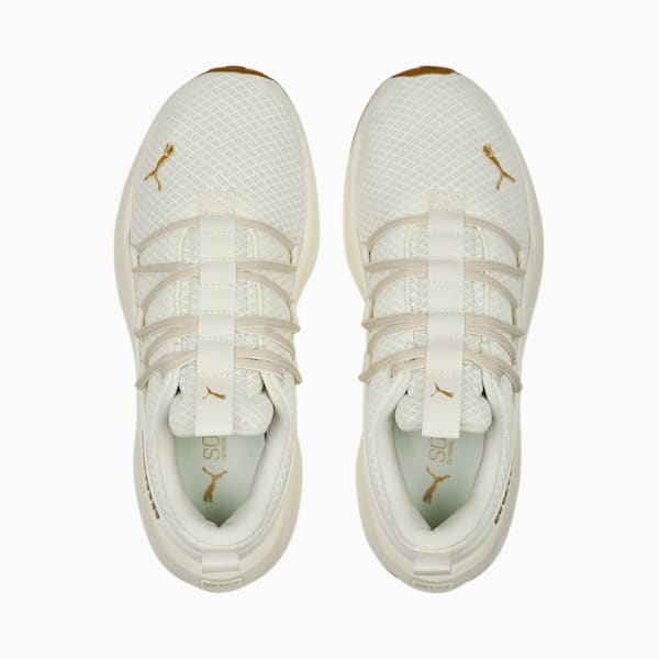 SOFTRIDE One4all Women's Walking Shoes, Warm White-PUMA Gold-Matte Puma Gold, extralarge-IND