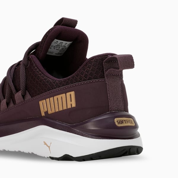 SOFTRIDE One4all Women's Walking Shoes, Midnight Plum-PUMA Gold-PUMA White, extralarge-IND
