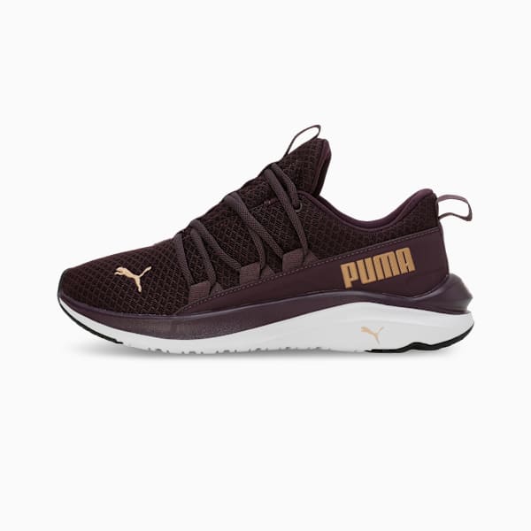 SOFTRIDE One4all Women's Walking Shoes, Midnight Plum-PUMA Gold-PUMA White, extralarge-IND