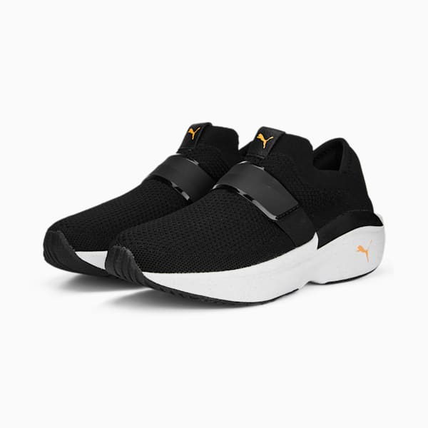 Enlighten Strap Women's Training Shoes, PUMA Black-Clementine, extralarge-IND