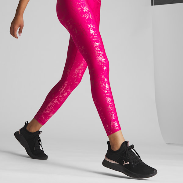 Nike GIRLS FAVORITES SHINE LEGGINGS PR - BLACK/METALIC COPPER