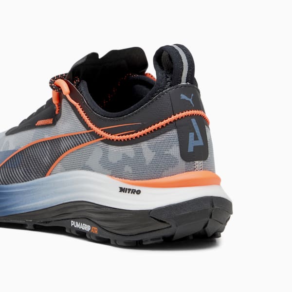 Tenis para carreras de montaña para hombre Voyage NITRO 3, Inky Blue-PUMA Black-Neon Sun, extralarge