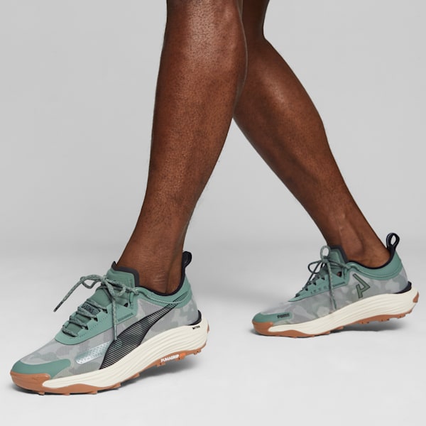 Tenis para carreras de montaña para hombre Voyage NITRO 3, Eucalyptus-Alpine Snow-PUMA Black, extralarge