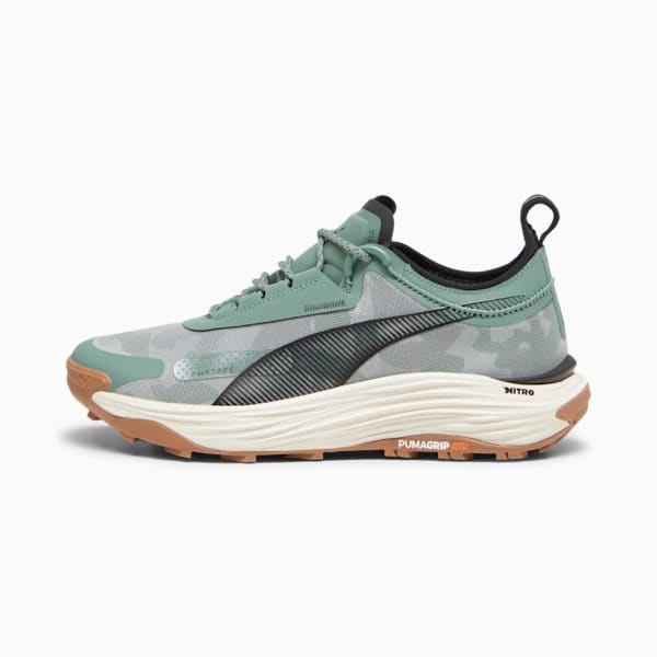 Tenis para carreras de montaña para hombre Voyage NITRO 3, Eucalyptus-Alpine Snow-PUMA Black, extralarge
