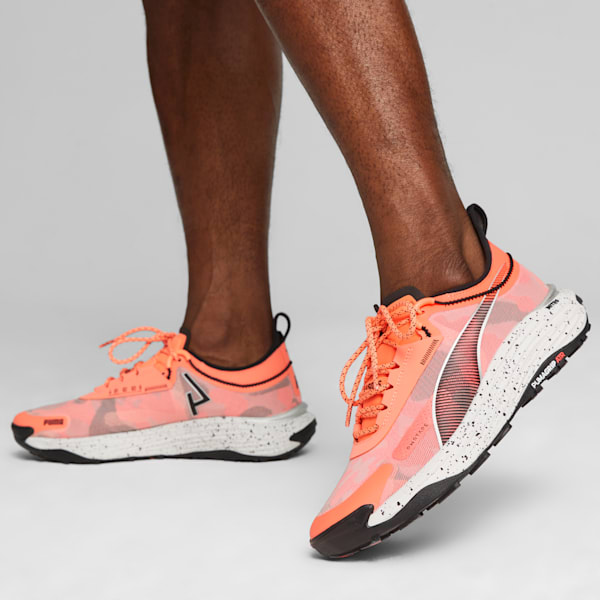 Tenis para carreras de montaña para hombre Voyage NITRO 3, Neon Sun-PUMA Black, extralarge
