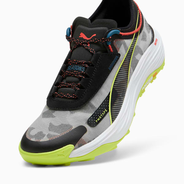 Souliers de course en sentier Voyage NITRO 3 Hommes, PUMA Black-Lime Pow-Active Red, extralarge