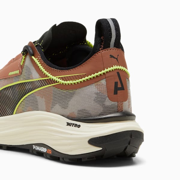Tenis para carreras de montaña para hombre Voyage NITRO 3, Brown Mushroom-PUMA Black, extralarge