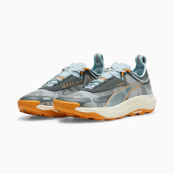 Souliers de course en sentier Voyage NITRO 3 Hommes, Mineral Gray-Turquoise Surf-Ginger Tea, extralarge