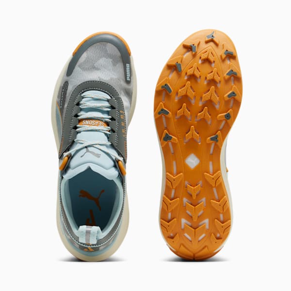 Souliers de course en sentier Voyage NITRO 3 Hommes, Mineral Gray-Turquoise Surf-Ginger Tea, extralarge