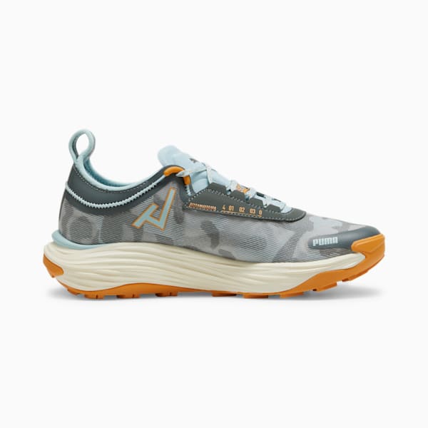 Souliers de course en sentier Voyage NITRO 3 Hommes, Mineral Gray-Turquoise Surf-Ginger Tea, extralarge