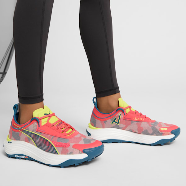 Souliers de course en sentier Voyage NITRO 3 Femmes, Active Red-Ocean Tropic-Lime Pow, extralarge