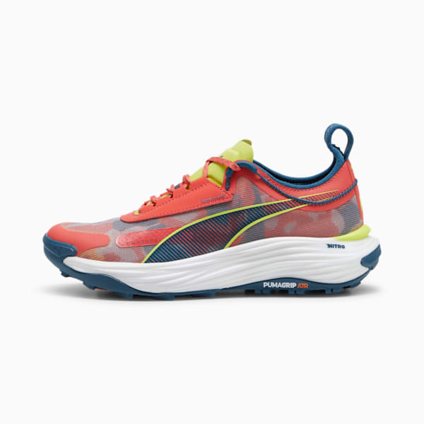 Tenis de carreras de montaña para mujer Voyage NITRO 3, Active Red-Ocean Tropic-Lime Pow, extralarge