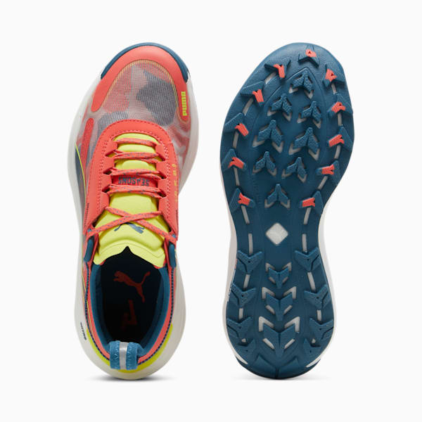 Tenis de carreras de montaña para mujer Voyage NITRO 3, Active Red-Ocean Tropic-Lime Pow, extralarge