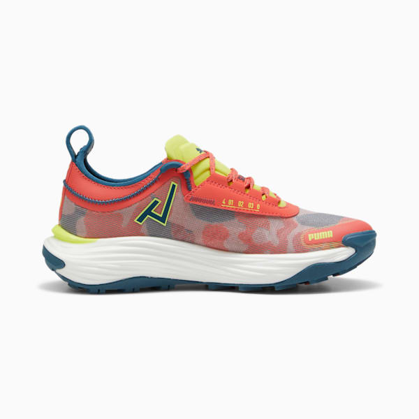 Souliers de course en sentier Voyage NITRO 3 Femmes, Active Red-Ocean Tropic-Lime Pow, extralarge