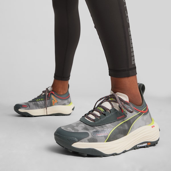 Voyage NITRO™ 3 Women's Running Shoes, Mineral Gray-Active Red-Lime Pow, extralarge-IND