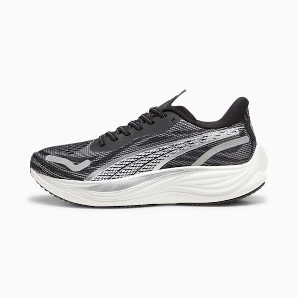 メンズ ヴェロシティ ニトロ 3 ランニングシューズ, PUMA Black-PUMA White-PUMA Silver, extralarge-JPN