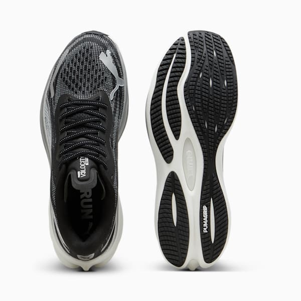 メンズ ヴェロシティ ニトロ 3 ランニングシューズ, PUMA Black-PUMA White-PUMA Silver, extralarge-JPN