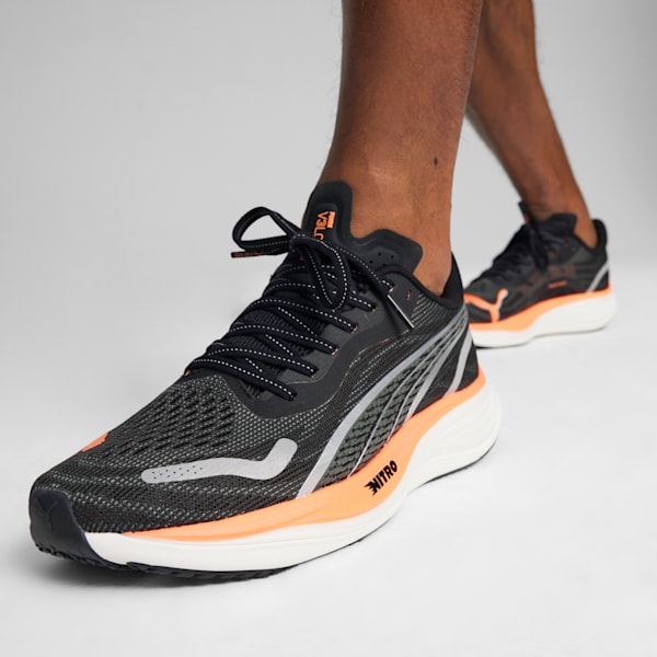 Velocity NITRO™ 3 Men's Running Shoes, PUMA Black-PUMA Silver-Neon Citrus, extralarge