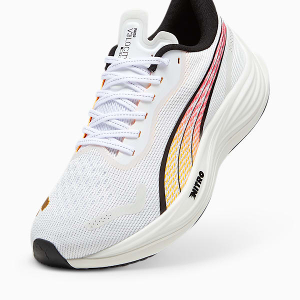 Velocity NITRO™ 3 Men's Running Shoes, PUMA White-Sun Stream, extralarge