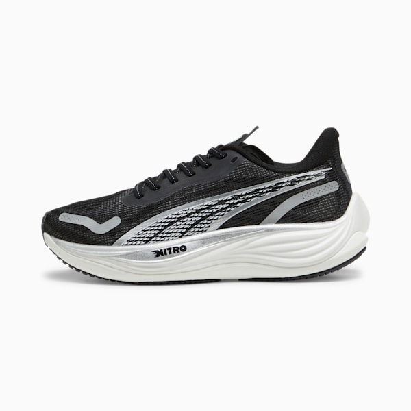 Velocity NITRO™ 3 Women's Running Shoes, PUMA Black-PUMA Silver-PUMA White, extralarge