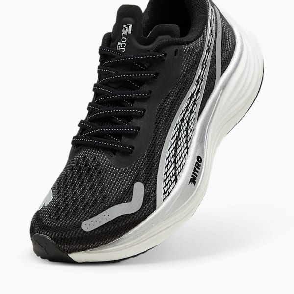 Tenis de running para mujer Velocity NITRO 3, PUMA Black-PUMA Silver-PUMA White, extralarge