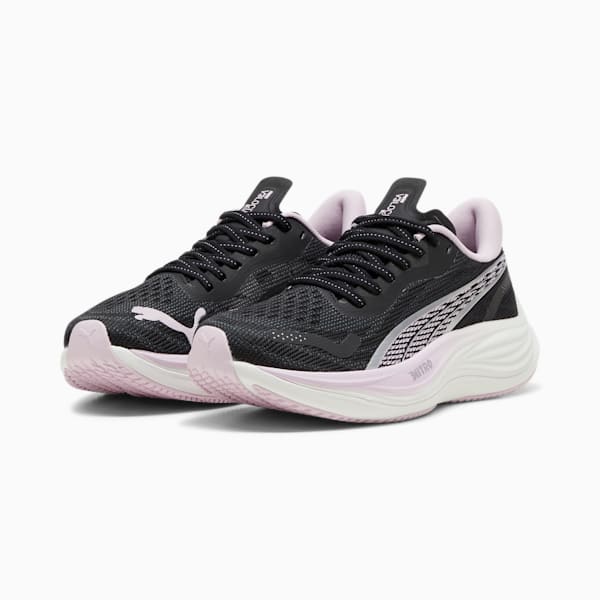 Velocity NITRO™ 3 Women's Running Shoes, PUMA Black-PUMA Silver-Grape Mist, extralarge