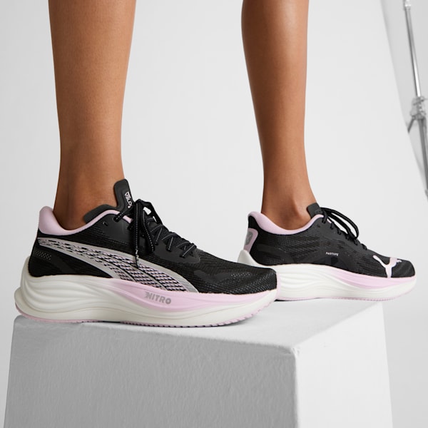 Tenis de running para mujer Velocity NITRO 3, PUMA Black-PUMA Silver-Grape Mist, extralarge