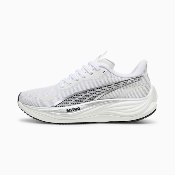 Velocity NITRO™ 3 Women's Running Shoes, PUMA White-PUMA Silver-PUMA Black, extralarge