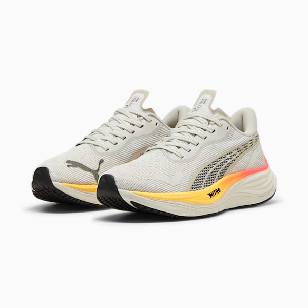 Chaussures de running Velocity NITRO™ 3 Femme, Vapor Gray-Sun Stream-Sunset Glow, extralarge