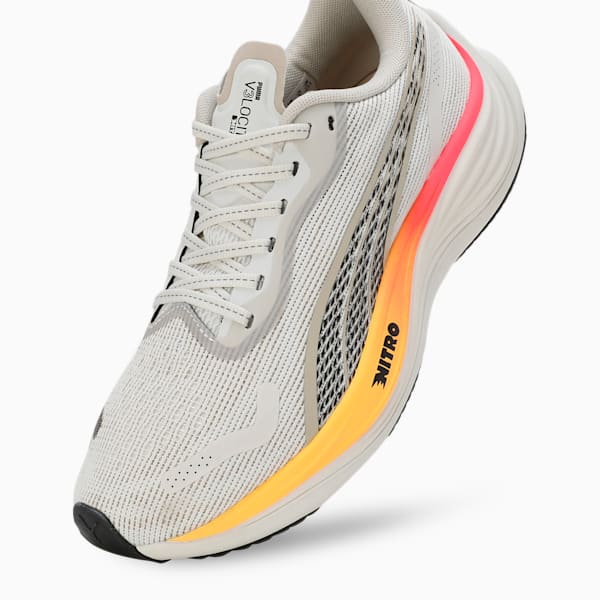 Velocity NITRO™ 3 Women's Running Shoes, Vapor Gray-Sun Stream-Sunset Glow, extralarge-IND