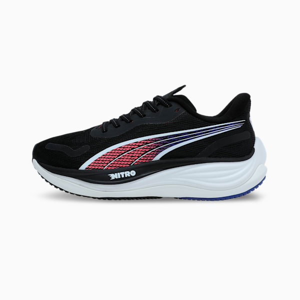 Velocity NITRO™ 3 Women's Running Shoes, PUMA Black-Sunset Glow-Lapis Lazuli, extralarge-IND