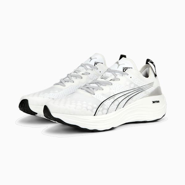 メンズ フォーエバーラン ニトロ ランニングシューズ, PUMA White-PUMA Black, extralarge-JPN