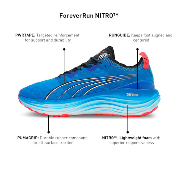 ForeverRun NITRO™ Men's Running Shoes, Ultra Blue-PUMA Black-PUMA Silver, extralarge-IND