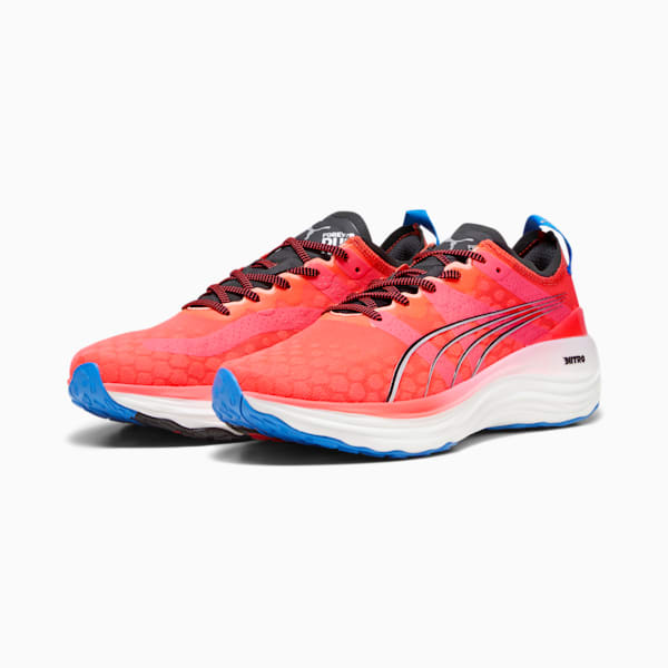 Chaussures de course à pied ForeverRUN NITRO™ Homme, Fire Orchid-PUMA Black-Ultra Blue, extralarge