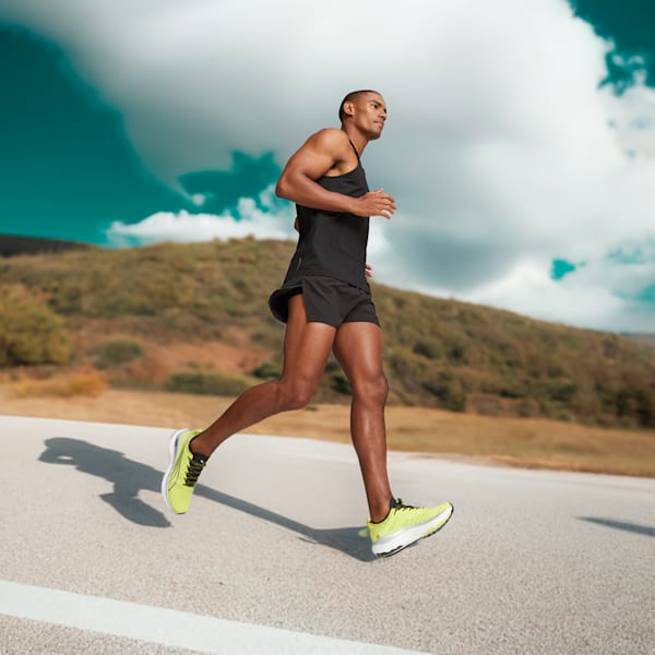 Tenis para correr para hombre ForeverRun NITRO, Yellow Burst-PUMA Black-PUMA Silver, extralarge