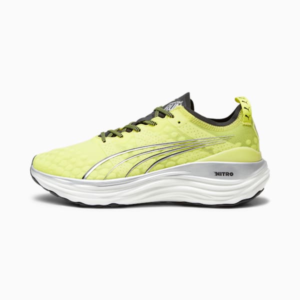 Tenis para correr para hombre ForeverRun NITRO, Yellow Burst-PUMA Black-PUMA Silver, extralarge