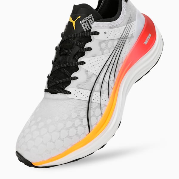 ForeverRun NITRO™ Men's Running Shoes, PUMA White-Sun Stream-Sunset Glow, extralarge-IND