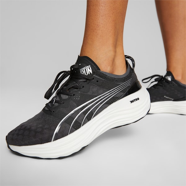 ForeverRun NITRO Women's Running Shoes, PUMA Black-PUMA White, extralarge-IND