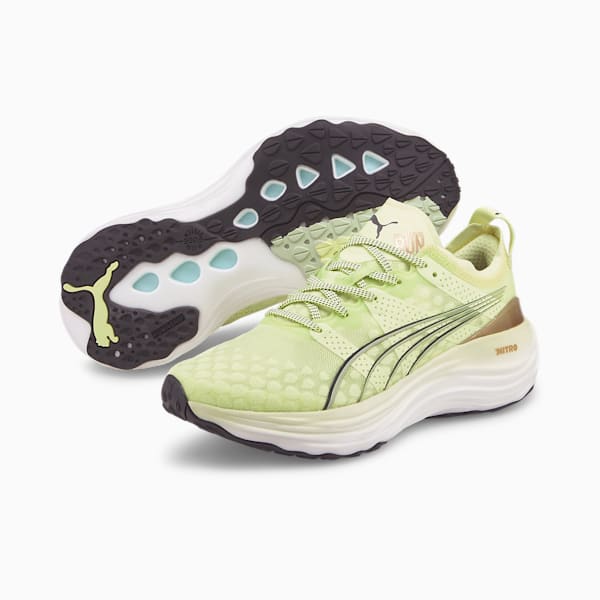 Zapatos para correr ForeverRUN NITRO para mujer, Fast Yellow-Light Mint