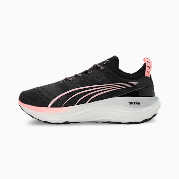 ForeverRun NITRO™ Women's Running Shoes, PUMA Black-Koral Ice-PUMA Silver, extralarge-IND